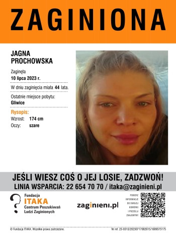 Zaginiona -- JAGNA__PROCHOWSKA -- PLAKAT20230717 (1)