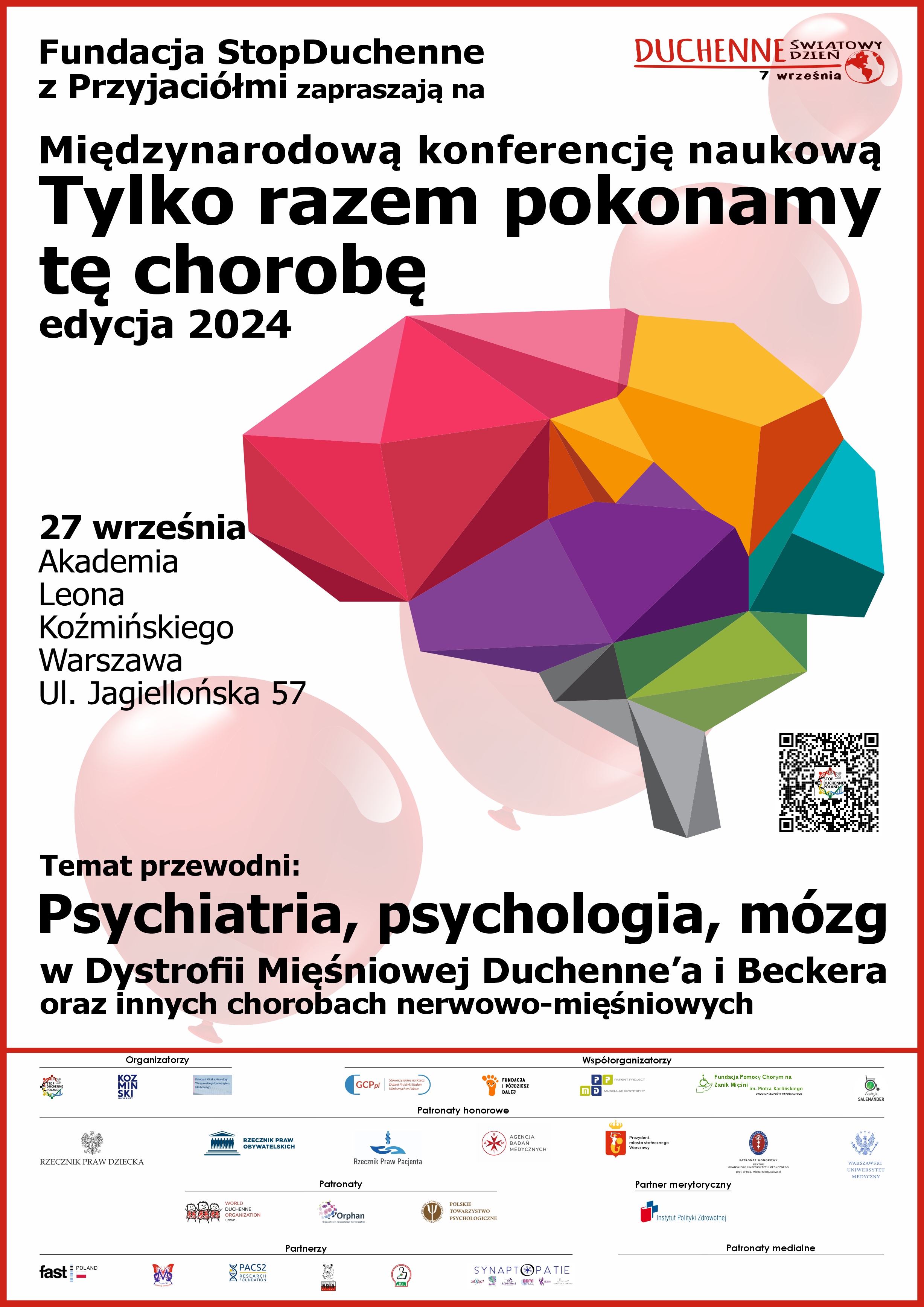 Zaproszenie na konferencję „Tylko Razem Pokonamy tę Chorobę edycja 2024”