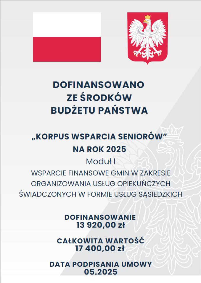KORPUS WSPARCIA SENIORÓW- MODUŁ I