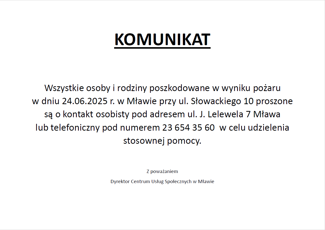 KOMUNIKAT