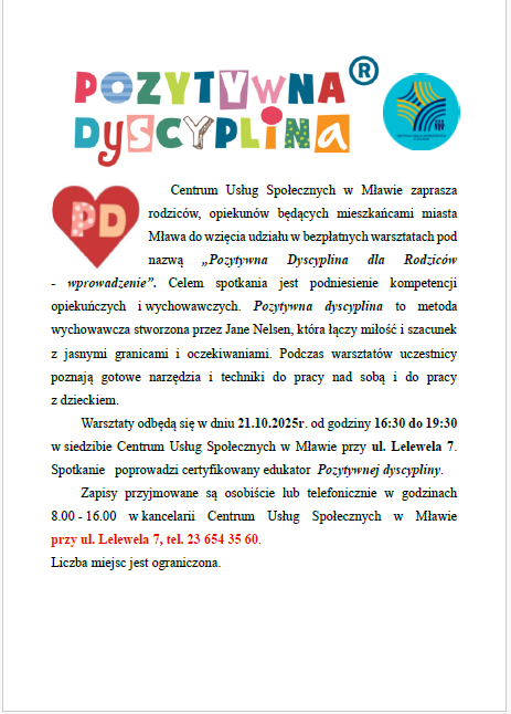 „Pozytywna Dyscyplina dla Rodziców - wprowadzenie”