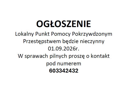 OGŁOSZENIE